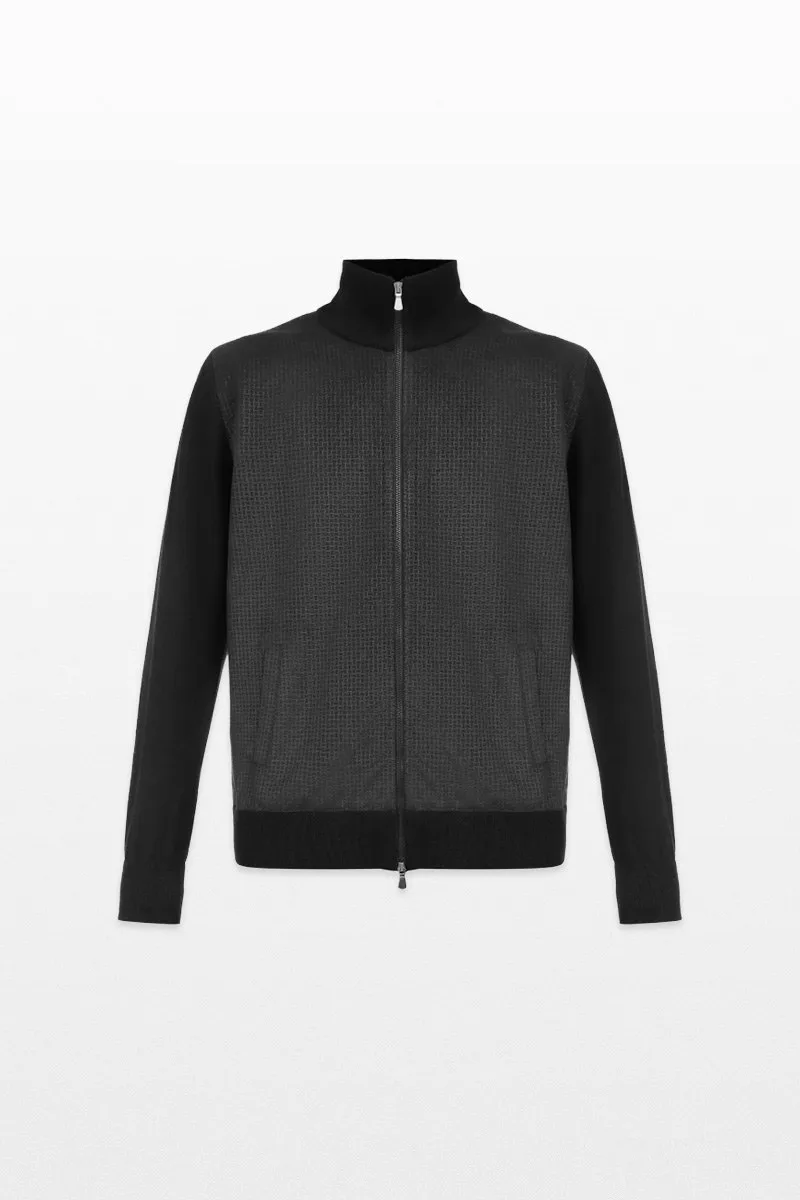 GRAN SASSO Ανδρικό Μαύρο Premium Cardigan