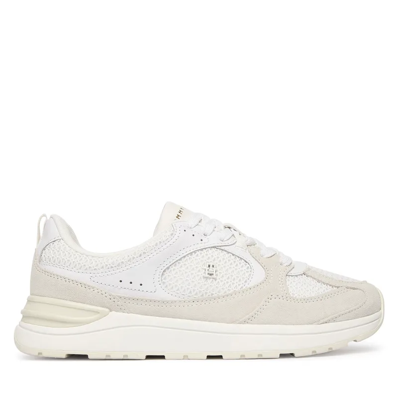 Αθλητικά Tommy Hilfiger Th Mix Material Runner FW0FW09306 Λευκό