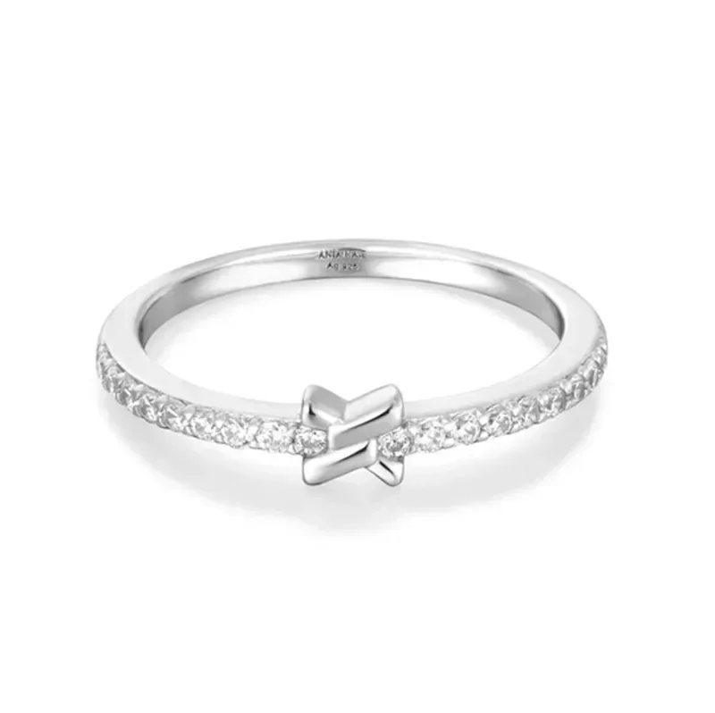 Ασημένιο δαχτυλίδι Ania Haie 925 Cross Cubic Zirconia Ring R061-01H R061-01H Ασήμι