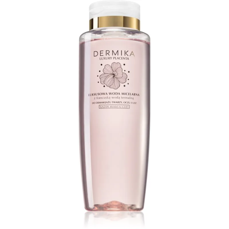 Dermika Luxury Placenta μικυλλιακό νερό με ιαματικό νερό 400 ml