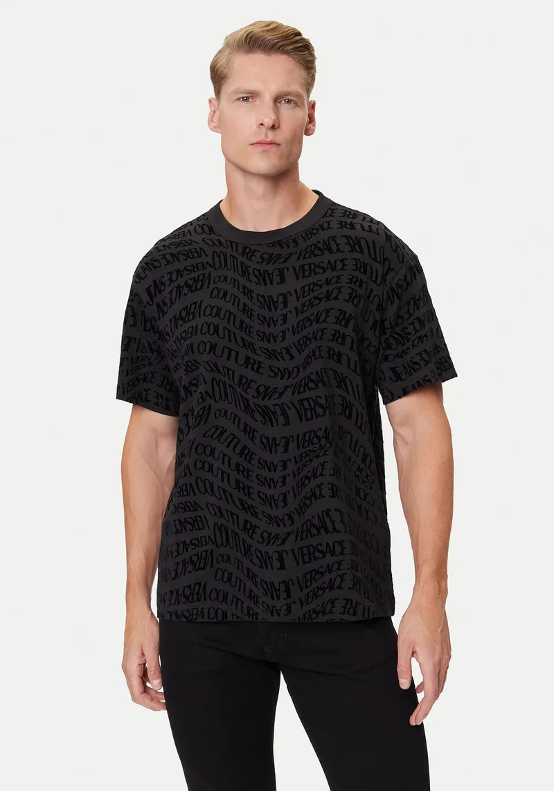 Versace Jeans Couture Μπλούζα της σειράς Liquify - 79GAH6R0 79UP601 899 Black