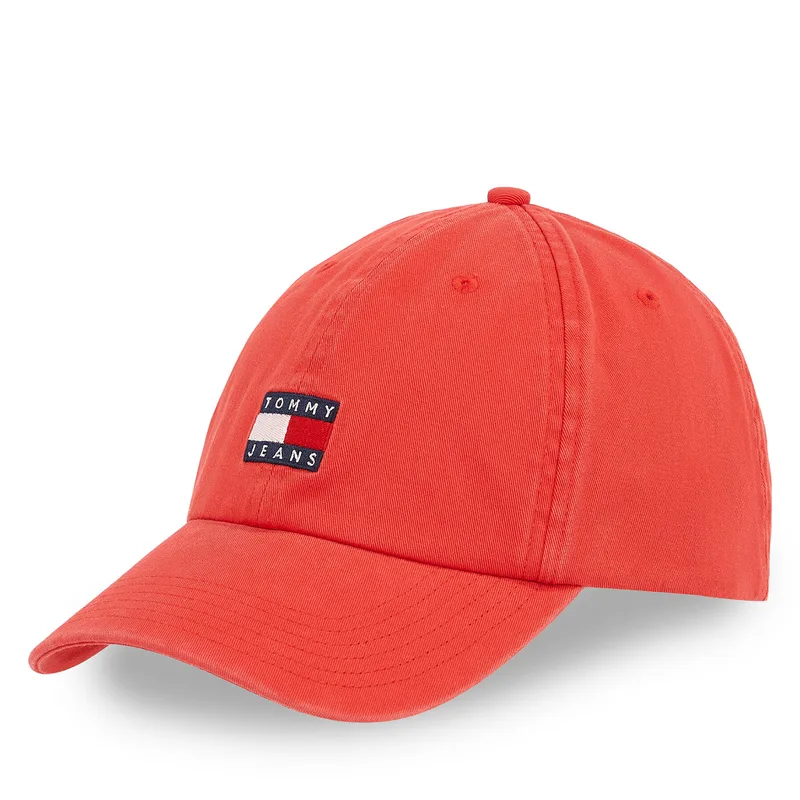 Καπέλο Jockey Tommy Jeans Tjm Heritage Cap AM0AM12020 Κόκκινο