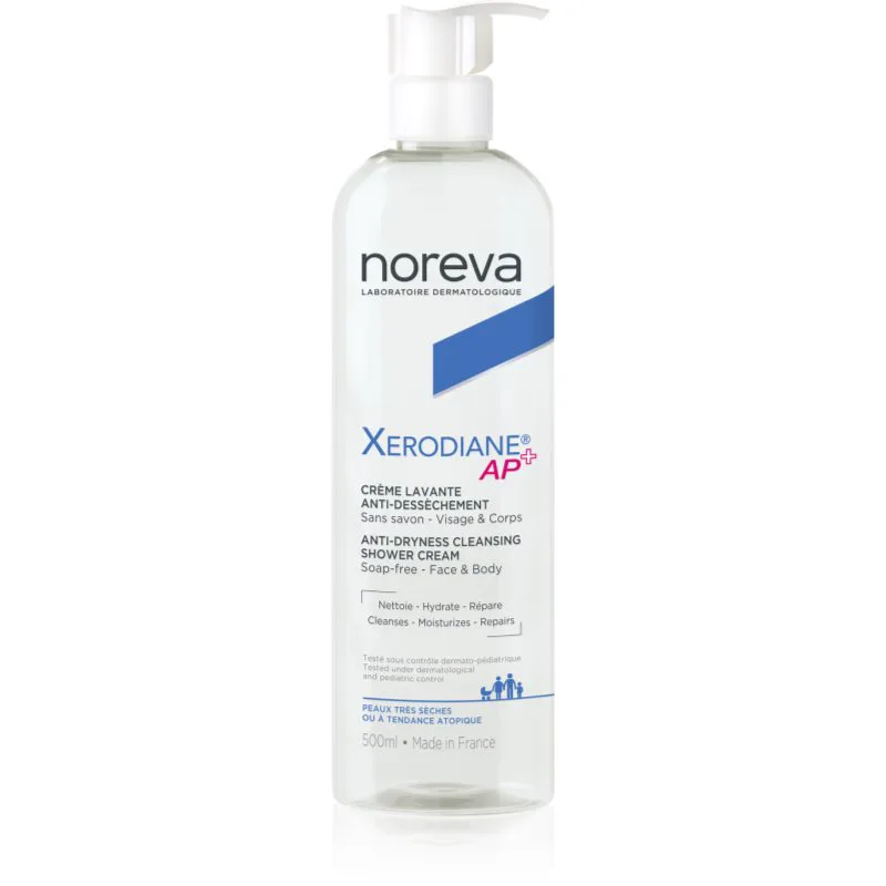Noreva Xerodiane AP+ Anti-dryness Shower Cream εντατικά θρεπτική κρέμα ντους για την ευαίσθητη επιδερμίδα 500 ml