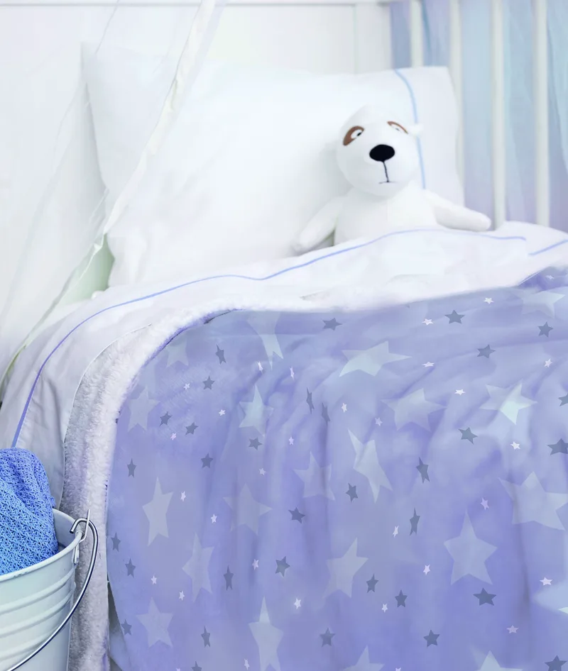Κουβερτα Fleece Αγκαλιάς Palamaiki Bebe Blanket Sky Girl 80x90