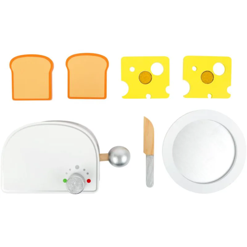Small foot Wooden Toaster Breakfast σετ παιχνιδιών από ξύλο 3y+ 7 τμχ