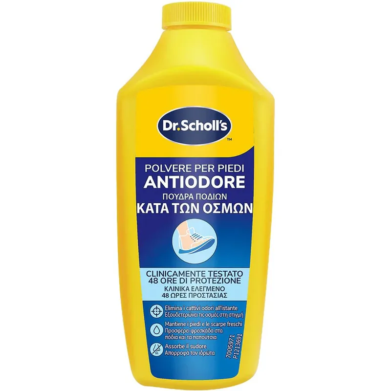 Scholl Anti Odor Foot Powder Πούδρα Ποδιών Κατά των Δυσάρεστων Οσμών 85g