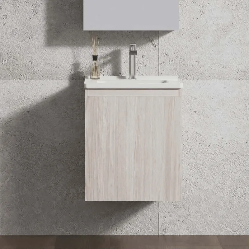 Έπιπλο Mini για Μικρά WC με 1 Ντουλάπι Dyma White Ash (39x35.5cm)