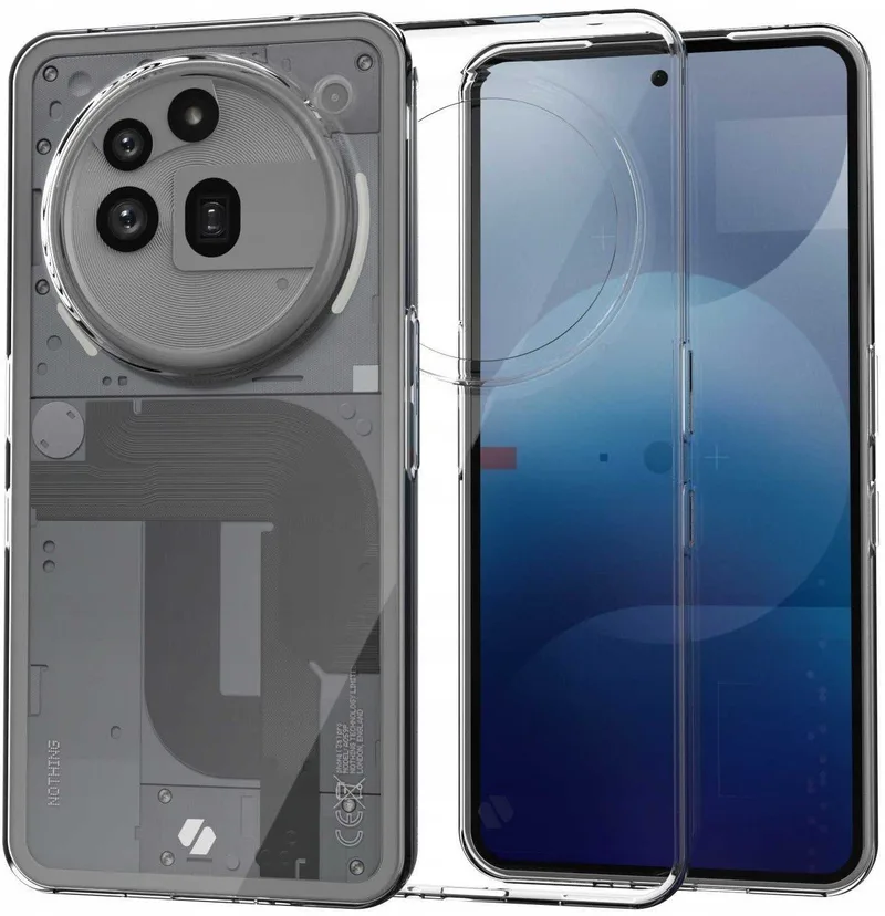 Θήκη Nothing Phone 3a Pro Spacecase Clear Case Σκληρή Διάφανη 1mm - Transparent (5905719119119)