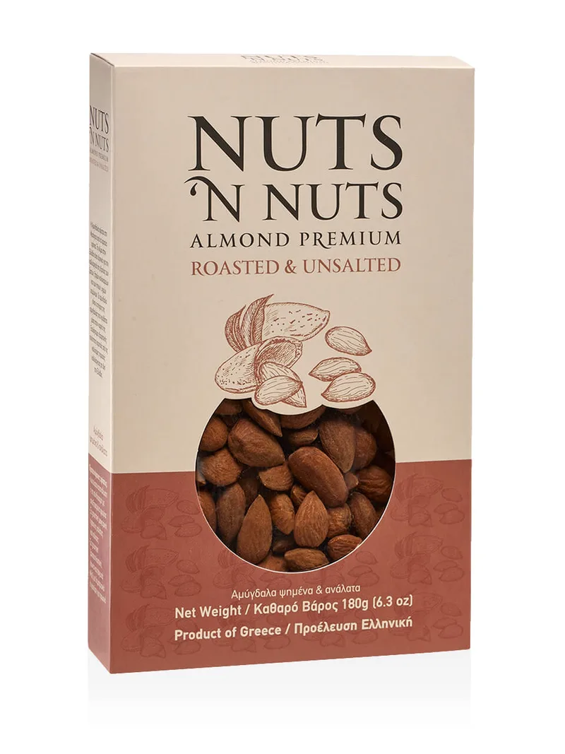 Ελληνικό αμύγδαλο ψημένο & ανάλατο "Nuts 'n Nuts" 180g>
