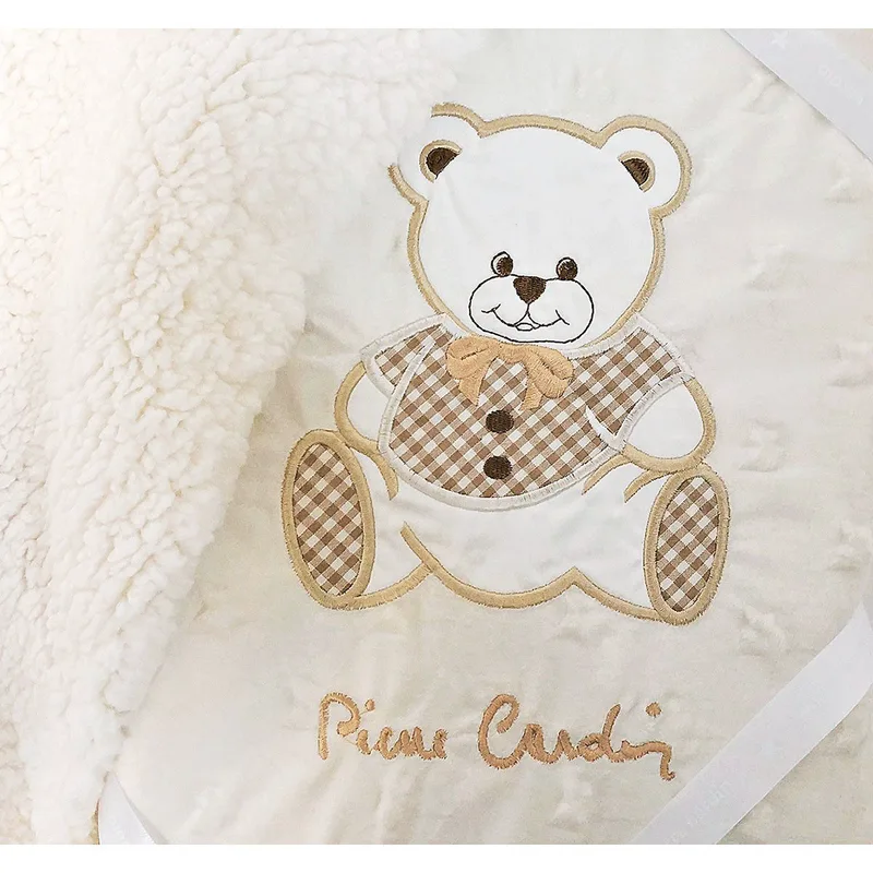 Κουβέρτα Fleece/Sherpa Αγκαλιας 80X110 Pierre Cardin Teddy Μπεζ