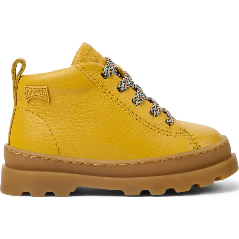 CAMPER Brutus - Μπότες Για Firstwalkers - Κίτρινο, Μέγεθος 25, Smooth leather