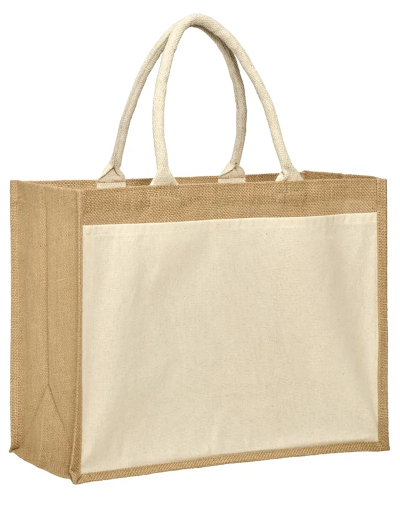 Μεγάλη τσάντα παραλίας με εξωτερική τσέπη U-bag Cairns Natural