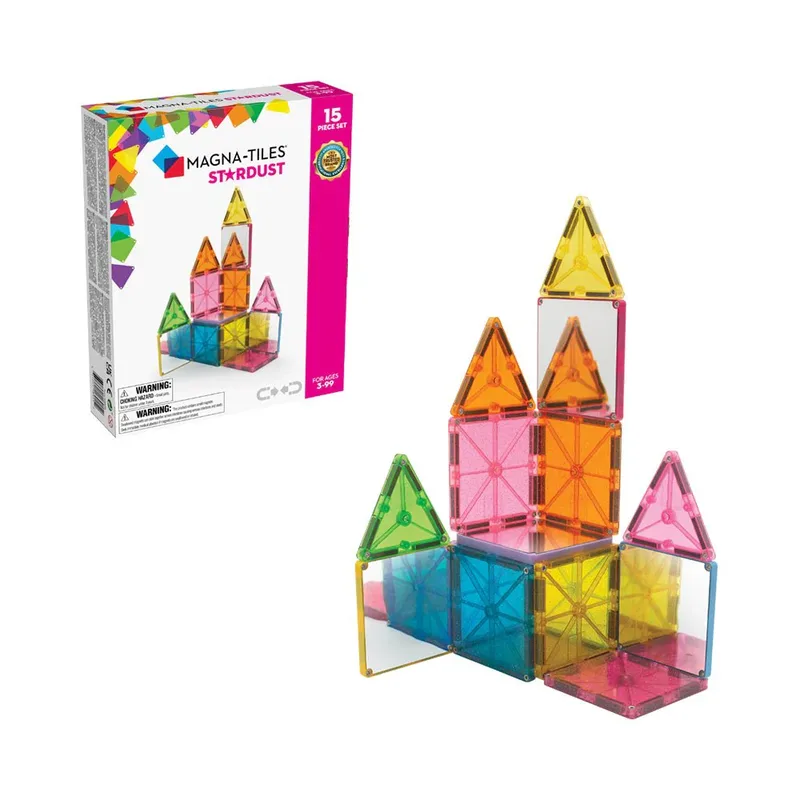 Magna-Tiles Μαγνητικό Παιχνίδι 15 κομματιών Stardust