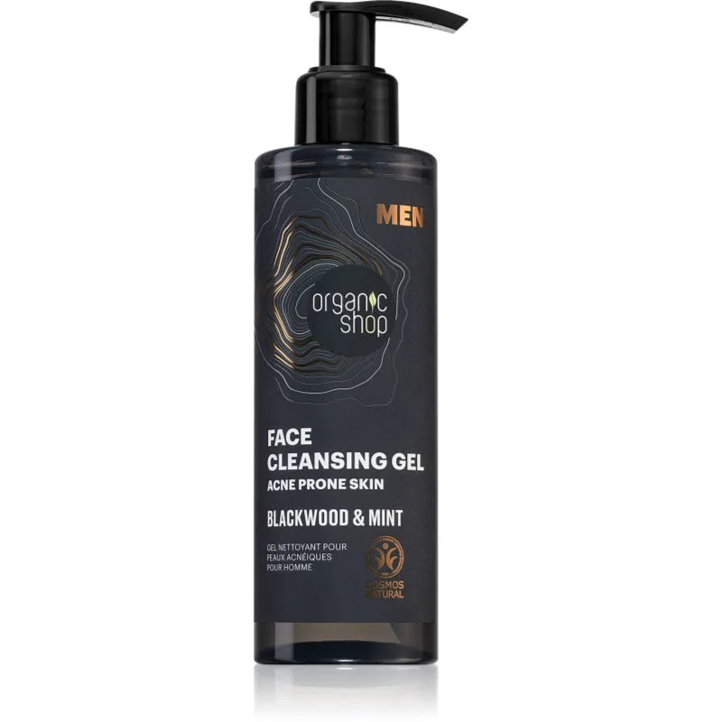 Organic Shop Men Blackwood & Mint τζελ καθαρισμού για άντρες 200 ml