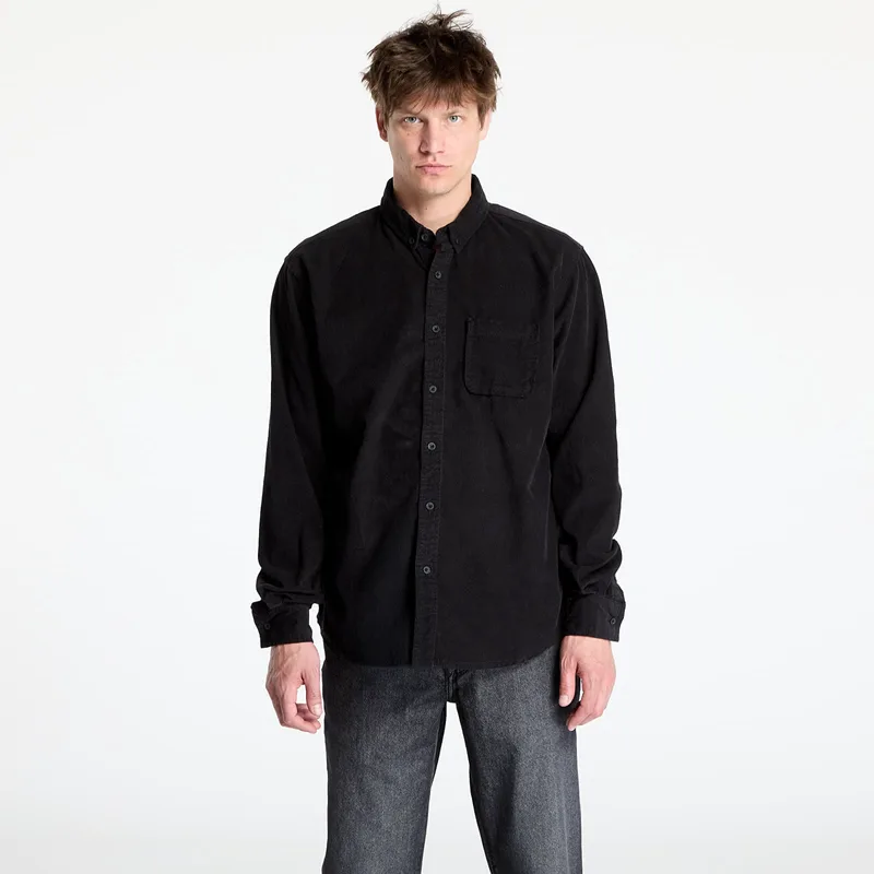 Πουκάμισο Urban Classics Corduroy Shirt Black XL