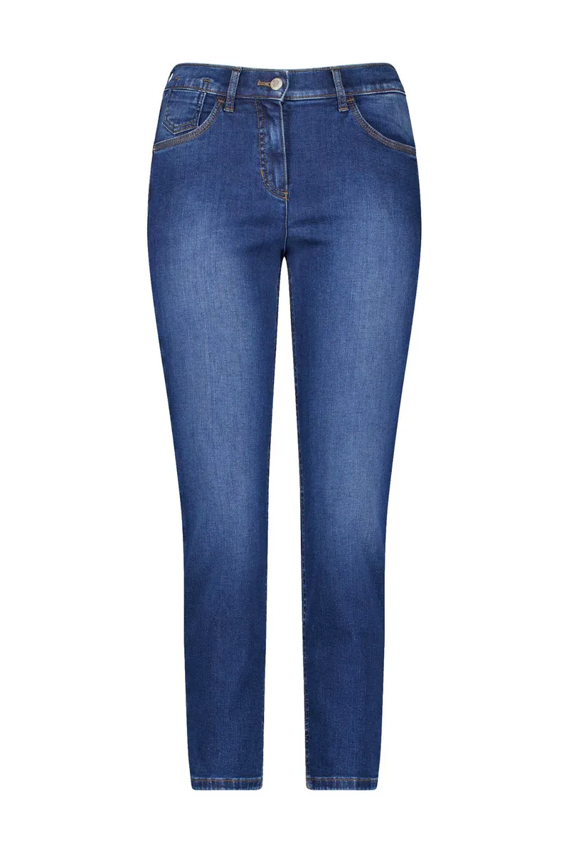 Gerry Weber γυναικείο τζιν παντελόνι Slim Fit cropped - 922005-66869 Denim Blue