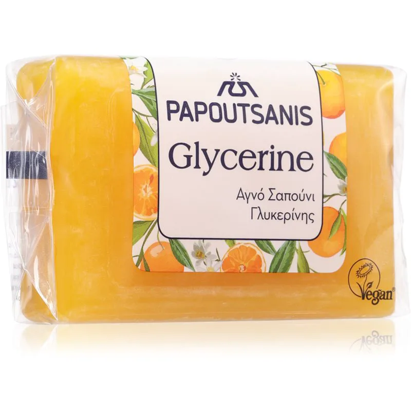 PAPOUTSANIS Glycerine Yellow Μπάρα σαπουνιού για το σώμα 125 ml