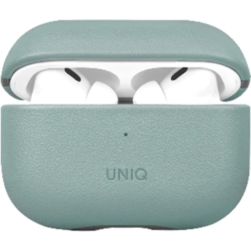 Θήκη AirPods Pro 2nd Gen Uniq Lyden Duo Series Premium Σκληρή από Vegan Δέρμα με Λουράκι Χειρός - Washed Blue / Black (UNIQ-AIRPODSPRO2-LDSWBLUBLK)