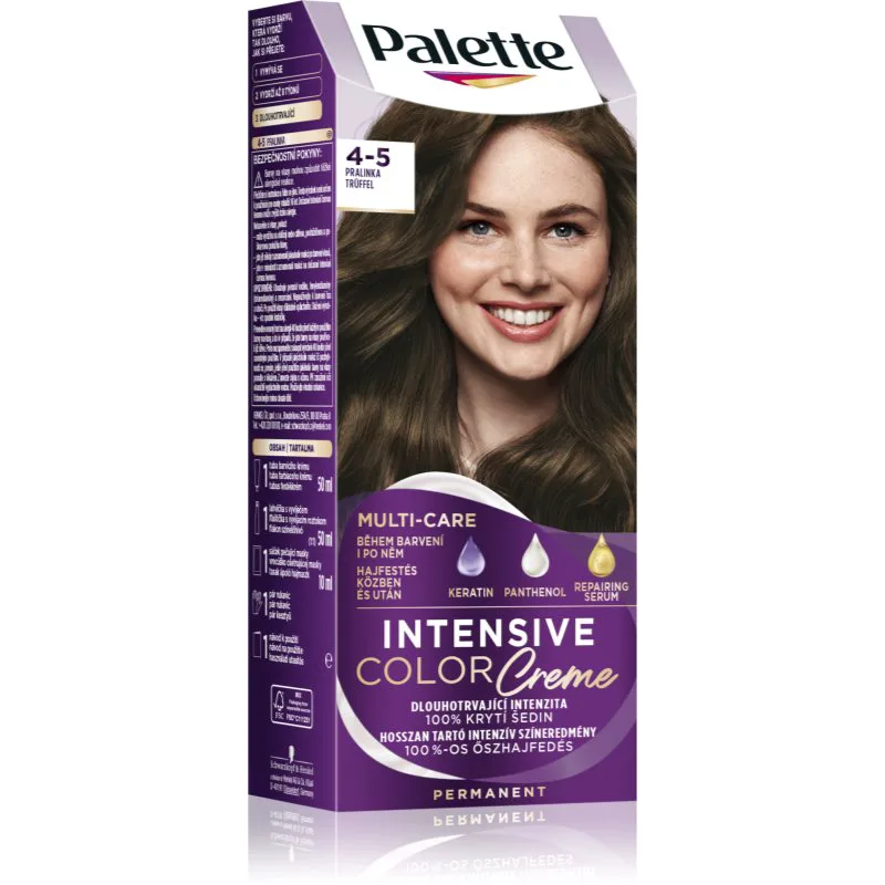 Schwarzkopf Palette Intensive Color Creme μόνιμη βαφή μαλλιών απόχρωση 4-5 (G3) Truffles 1 τμχ