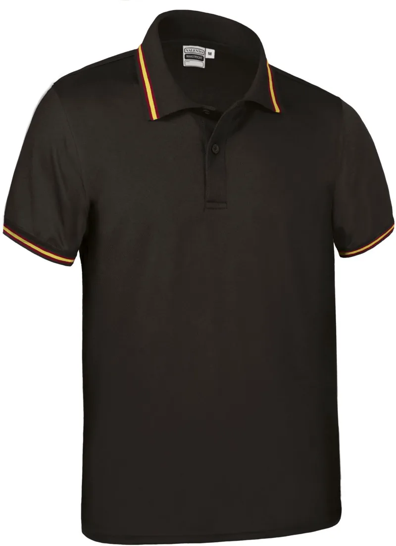 Κοντομάνικο Polo Shirt MAASTRICHT Valento POVAMAANE Black-Spanish Flag