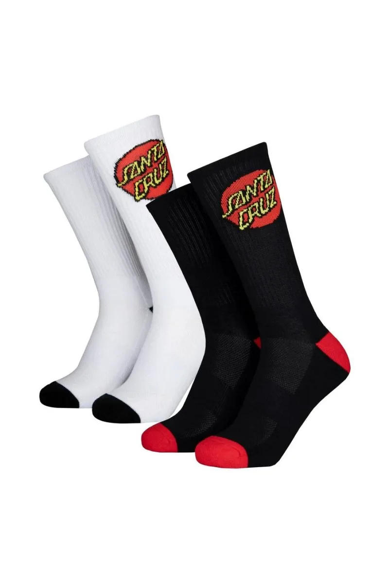 SANTA CRUZ Youth (age 8-12) Κάλτσες Classic Dot Sock (2 Pack) -SCA-YSK-0005-BLACK