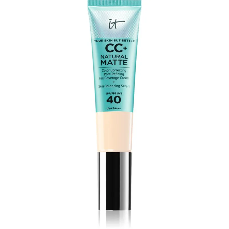 IT Cosmetics Your Skin But Better CC+ Natural Matte CC κρέμα για ματ εμφάνιση SPF 40 Fair Warm 32 ml