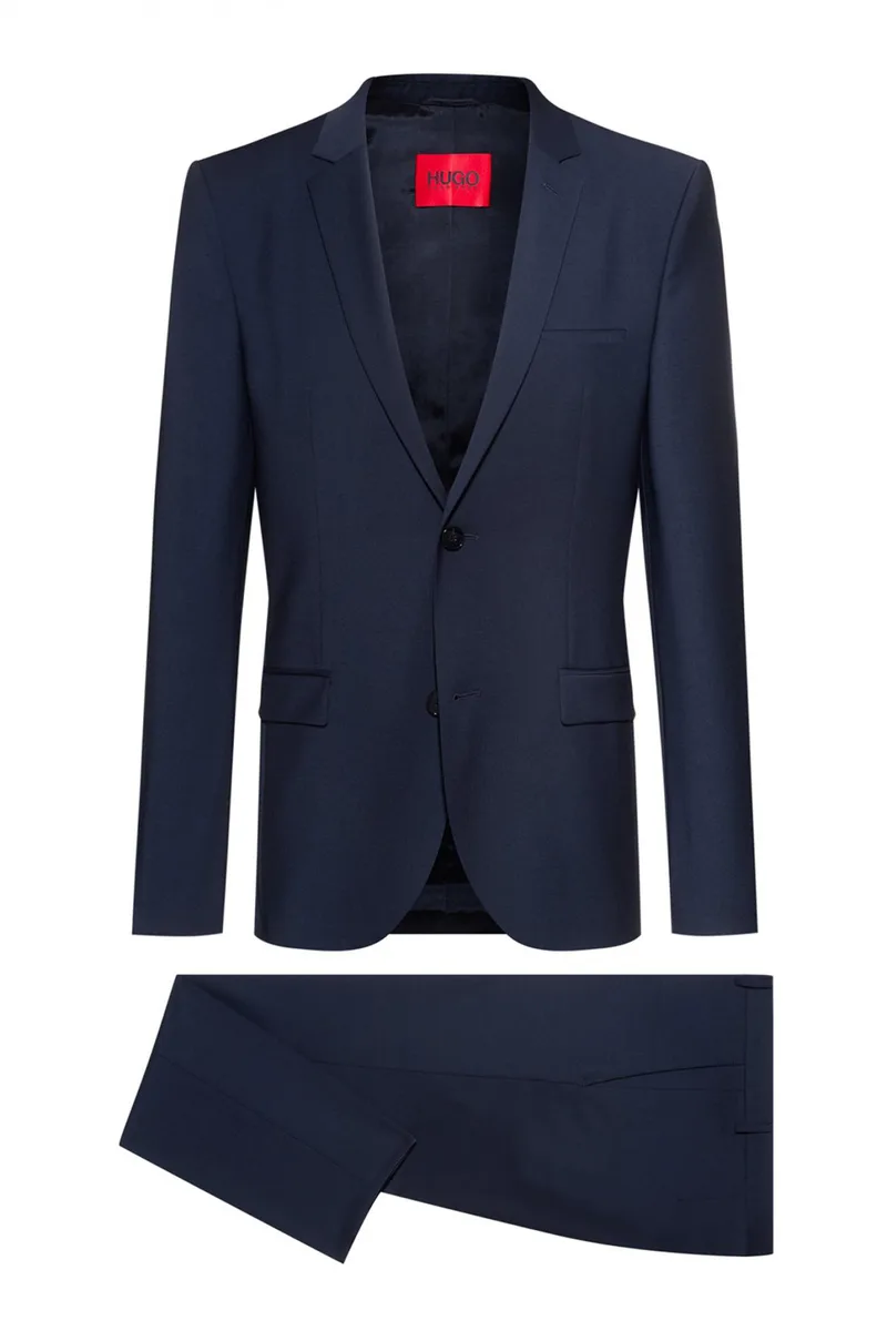 HUGO PERFORMANCE ΚΟΣΤΟΥΜΙ EXTRA SLIM FIT SUPER FLEX ART/HESTEN212X ΜΠΛΕ