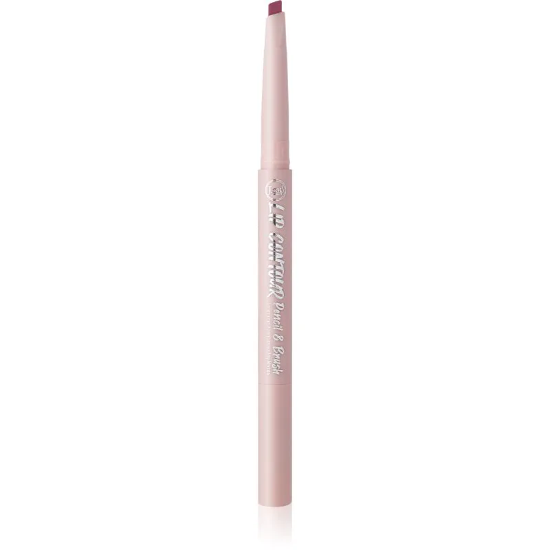 J.Cat Beauty Lip Contour μολύβι περιγράμματος για τα χείλη με βούρτσα απόχρωση Mystic Mauve Μπεζ 0.22 γρ
