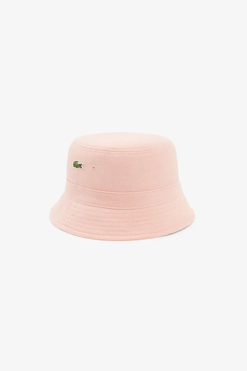 Lacoste unisex καπέλο bucket με κεντημένο λογότυπο - RK2056 Σομόν