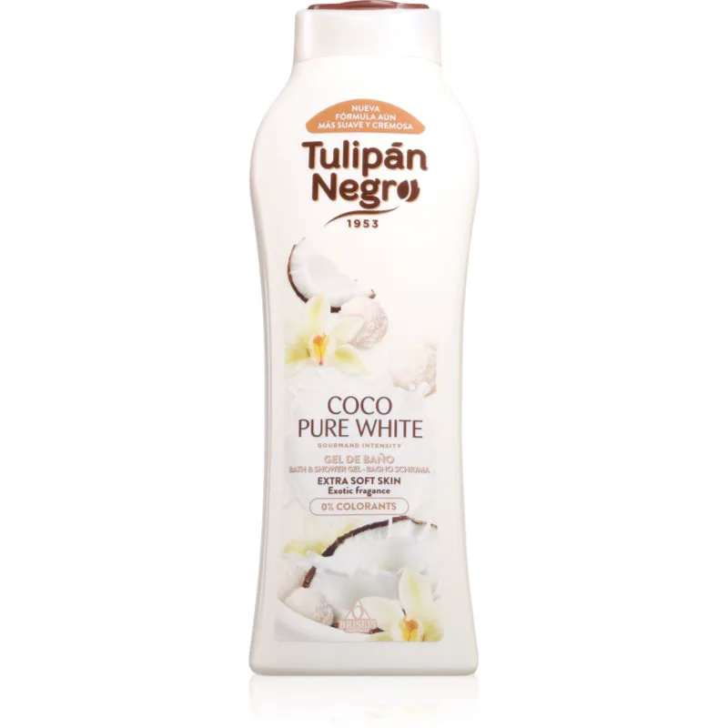 Tulipán Negro Coco Pure White τζελ για ντους 650 ml