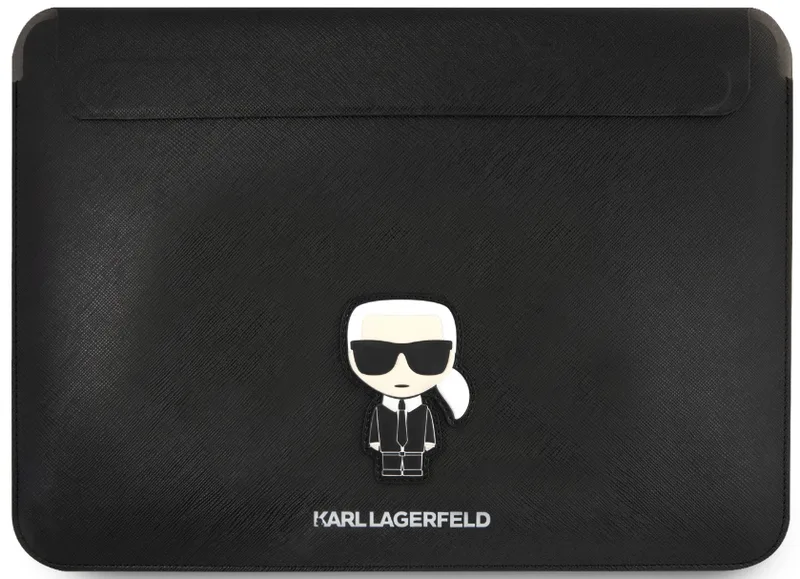 Karl Lagerfeld Saffiano Ikonik Karl Collection Computer Sleeve - Θήκη / Τσάντα Laptop 16" - Black (KLCS16PISFBK)