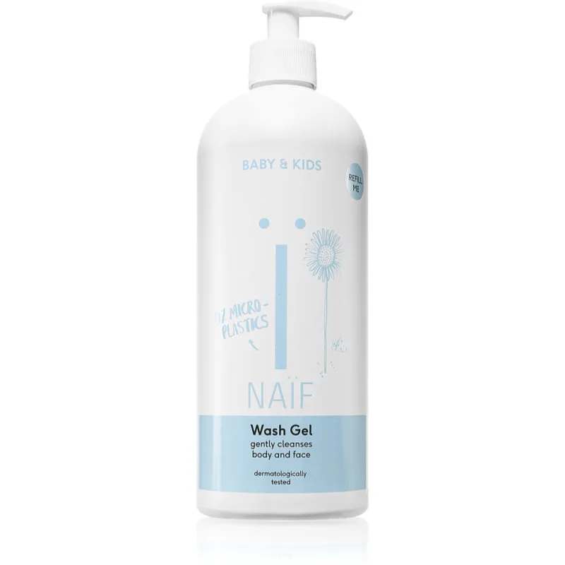 Naif Baby & Kids Wash Gel καθαριστικό τζελ μπάνιου για παιδιά και βρέφη για σώμα και πρόσωπο 700 ml