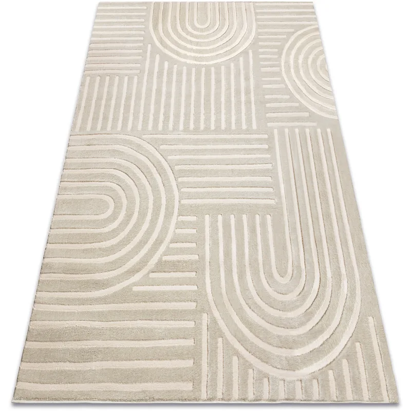 Χαλιά Rugsx Μοκέτα BALANCE 1918 taupe - Γεωμετρι 80x150 cm