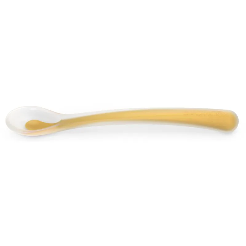 Suavinex Colour Essence Silicone Spoon κουταλάκι 4 m+ Bright Mustard 1 τμχ