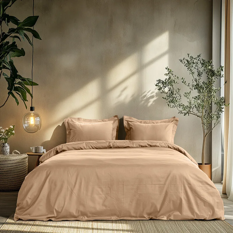 Beauty Home Σετ παπλωματοθήκη μονή Art 1700 Harmony 170x250 Μπεζ
