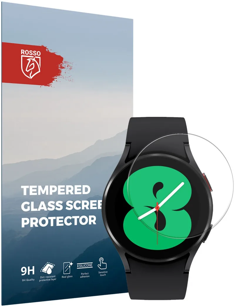 Κόκκινο Tempered Glass - Αντιχαρακτικό Προστατευτικό Γυαλί Οθόνης Samsung Galaxy Watch 4 44mm - Clear (8719246378331)