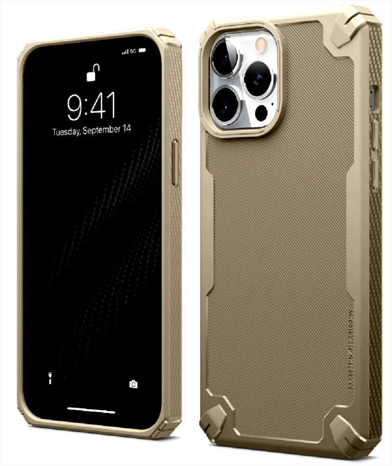Elago Armor Case - Ανθεκτική Θήκη Σιλικόνης Apple iPhone 14 Pro Max - Military Sand (ES14AM67PRO-SD)