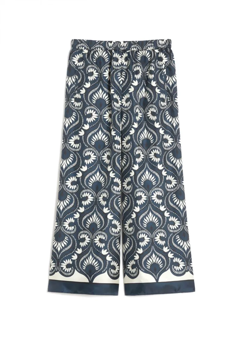 MAX MARA WEEKEND ΠΑΝΤΕΛΟΝΑ WKDOTTICO FLORAL ΤΣΕΠΕΣ ΜΠΛΕ