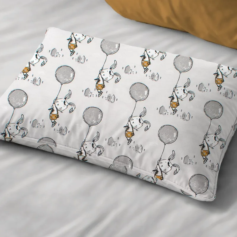Παιδική Μαξιλαροθήκη (50x70) Dimcol Floating Bunny 715 Grey