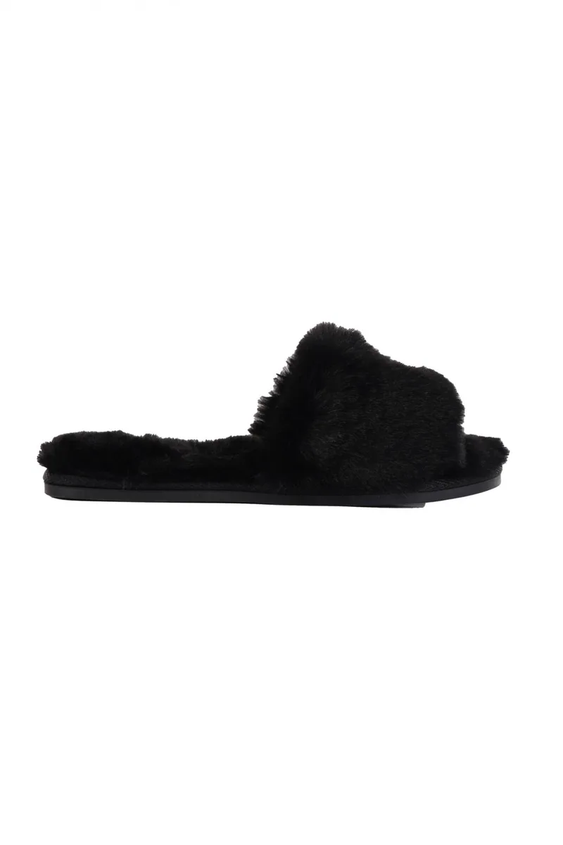 KARL LAGERFELD ΠΑΠΟΥΤΣΙΑ ΠΑΝΤΟΦΛΕΣ SALOTTO II IKONIC TWIN SLIP ΜΑΥΡΟ