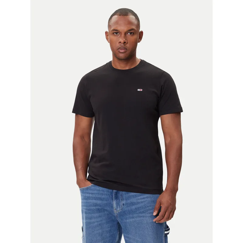 Tommy Jeans T-Shirt Tjm Classic DM0DM09598 Μαύρο Regular Fit