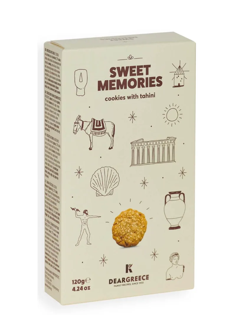 Μπισκότα με ταχίνι «Sweet Μemories» "Αγαπημένη Ελλάδα" 120g>