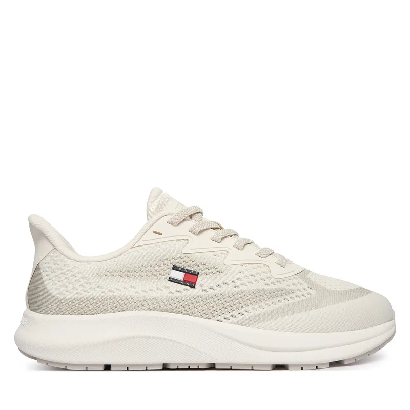 Αθλητικά Tommy Jeans Runner Knitted EM0EM01713 Εκρού