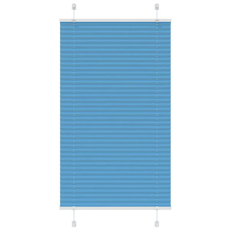 vidaXL Πλισέ Στόρι Μπλε 80x150 εκ. Πλάτος Υφάσματος 79,4 εκ. Πολυεστέρας