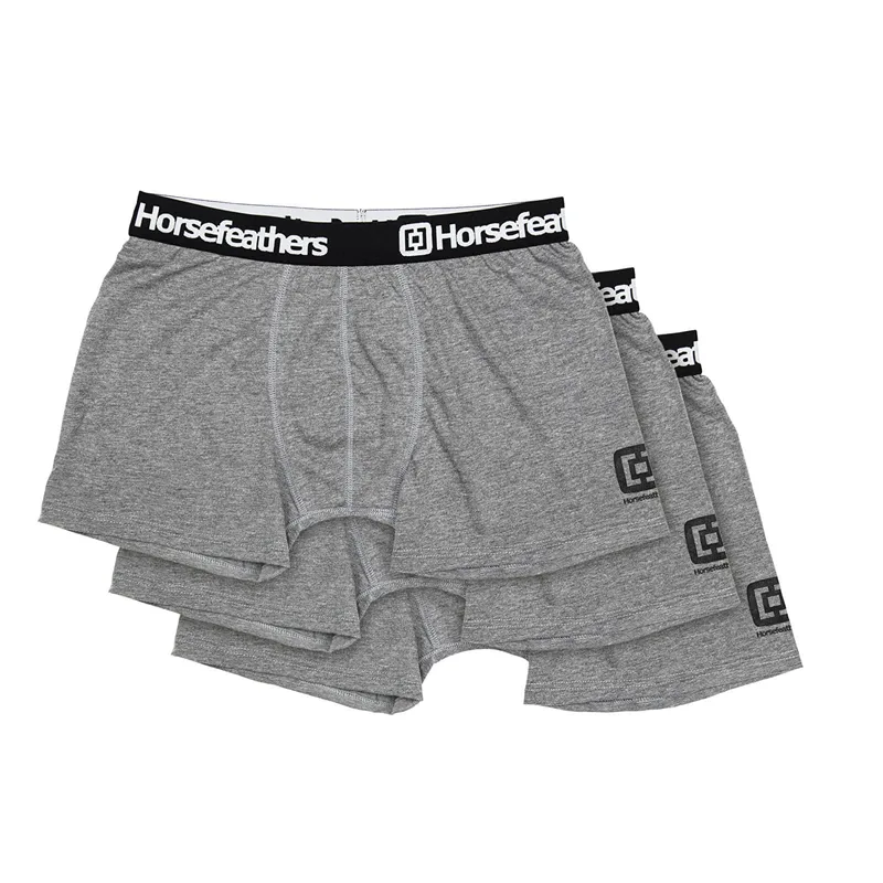 Μπόξερς Horsefeathers Dynasty 3-Pack Boxer Shorts Heather Gray M