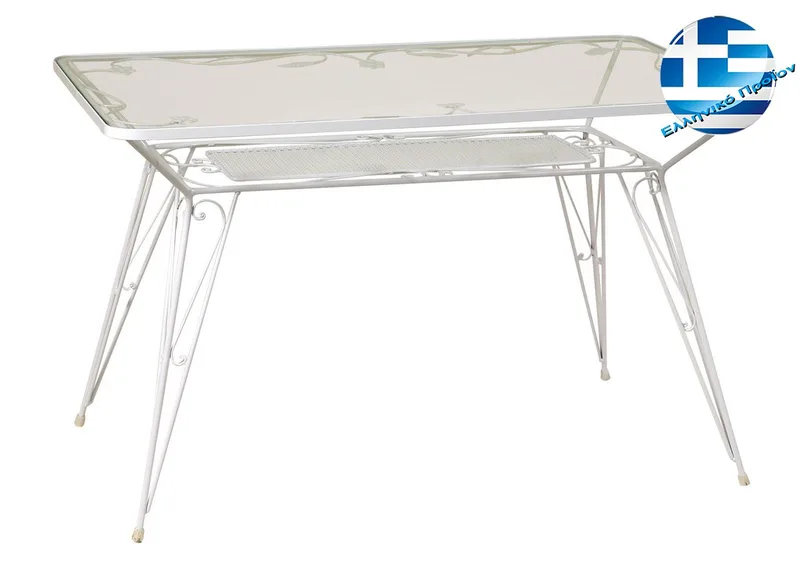 Γαλβανισμένο Παραλ/μο Τραπέζι Μασίφ 120 x 70 x 73(h)cm