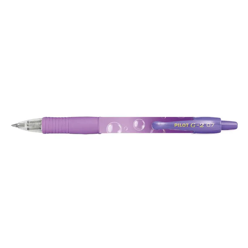 Pilot Στυλό Μπλε Medium Gel 0,7mm G-2 Bubble Μώβ BLG27TRB-PUG-L