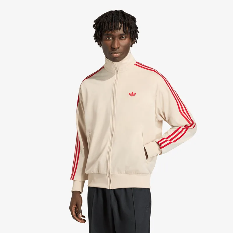 Φούτερ adidas Firebird Track Top Crystal Linen/ Better Scarlet M