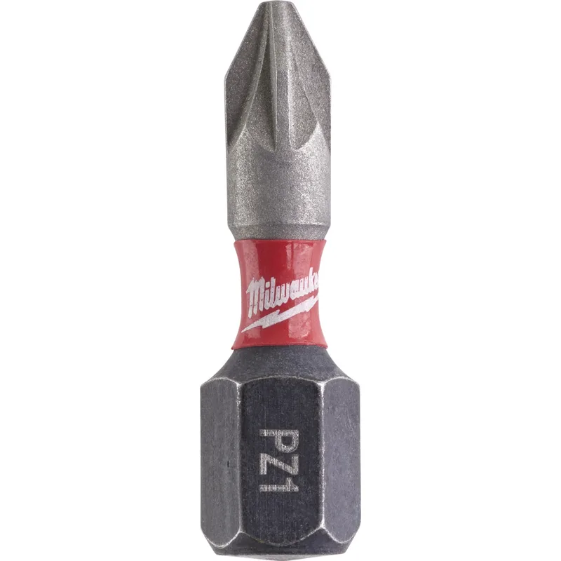 Μύτες Pozidrive 1x25mm MILWAUKEE SHOCKWAVE IMPACT DUTY Σετ 2Τμχ