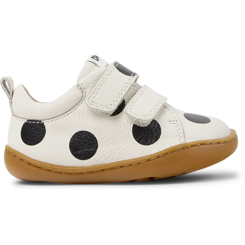 CAMPER Twins - Άγκιστρο και θηλιά Για Firstwalkers - Λευκό,Μαύρο, Μέγεθος 22, Smooth leather